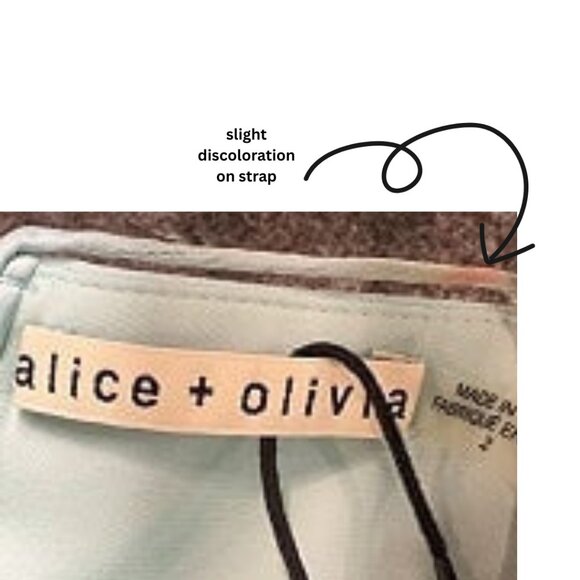 Alice + Olivia Amina Plunging Sweetheart Spaghetti-strap Midi Dress. Blue. Sz 2 - Picture 11 of 12